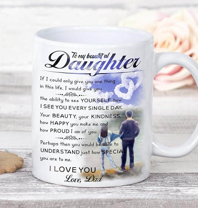 El regalo perfecto de cumpleaños o Navidad – Taza de papá para mi hija