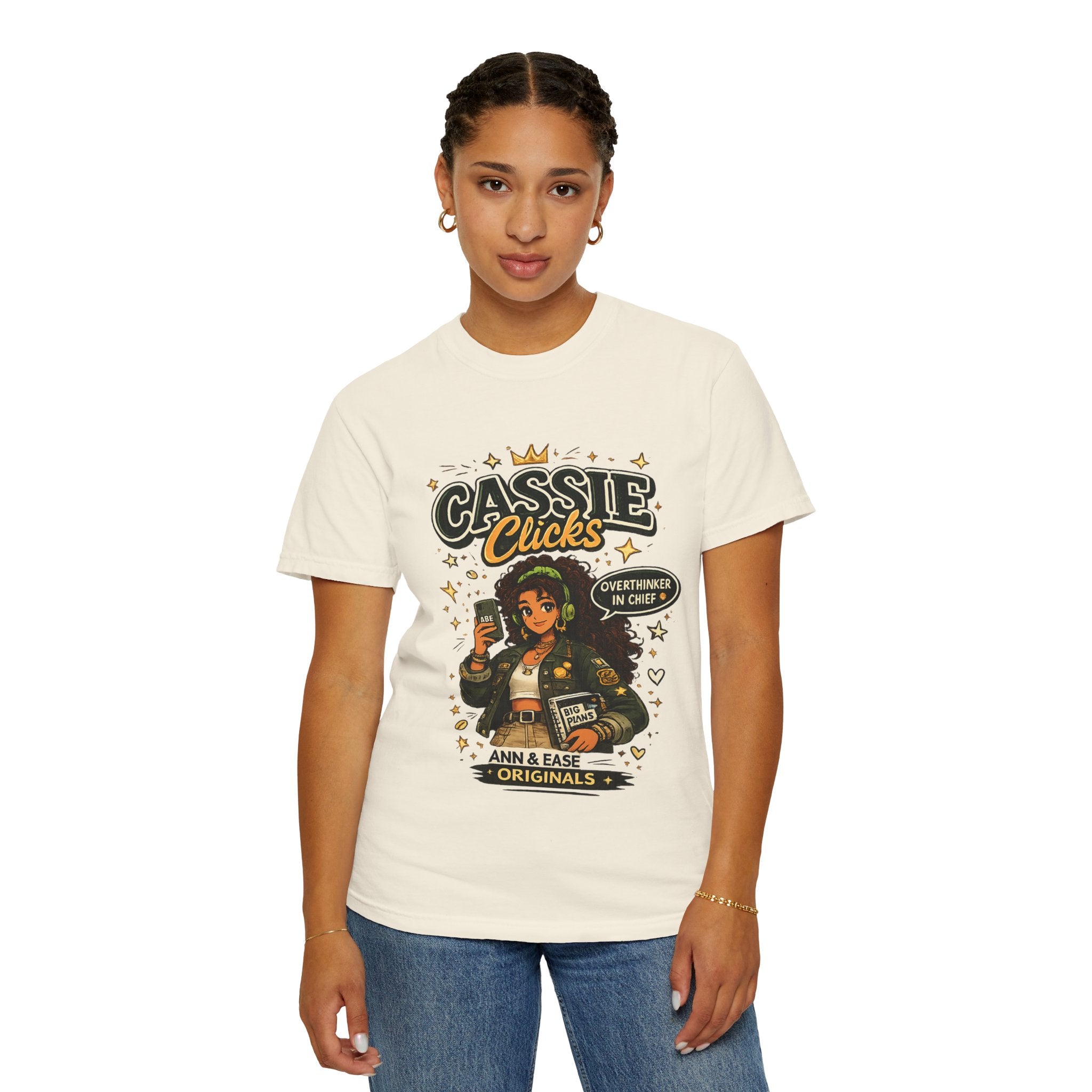 Graphic T-Shirt — “Cassie Clicks” Motivational Crewneck