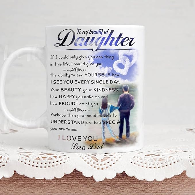 El regalo perfecto de cumpleaños o Navidad – Taza de papá para mi hija