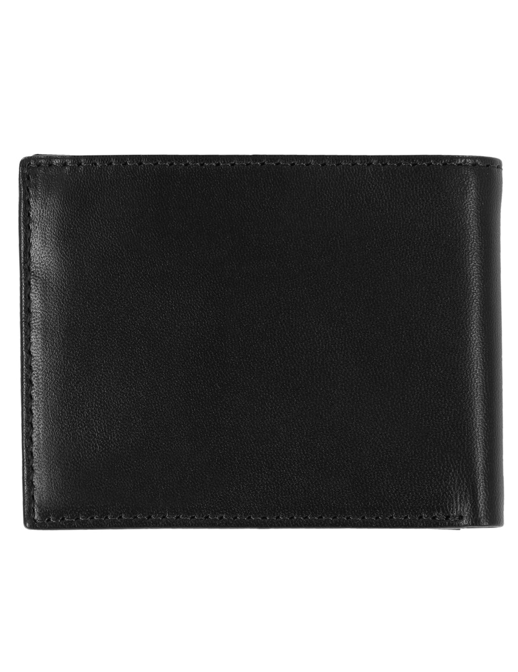 Steve Madden Men's Slim Leather Wallet with Extra Capacity Attached Flip Pockets
