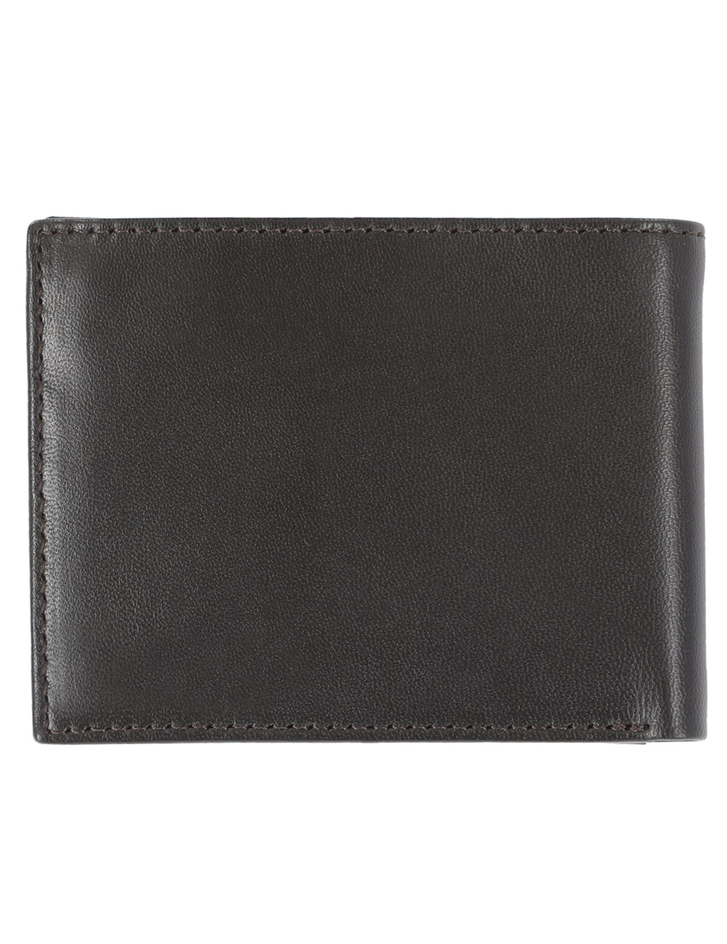 Steve Madden Men's Slim Leather Wallet with Extra Capacity Attached Flip Pockets