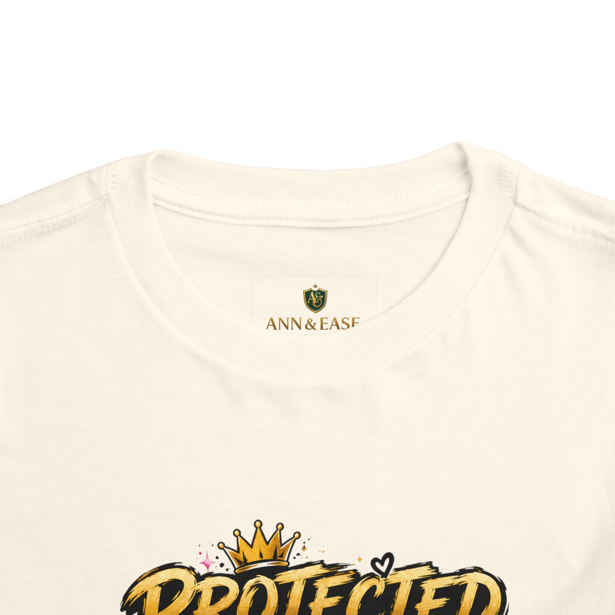 Toddler Tee — "Protected by My Daddy" Daddy’s Girl Graphic Shirt
