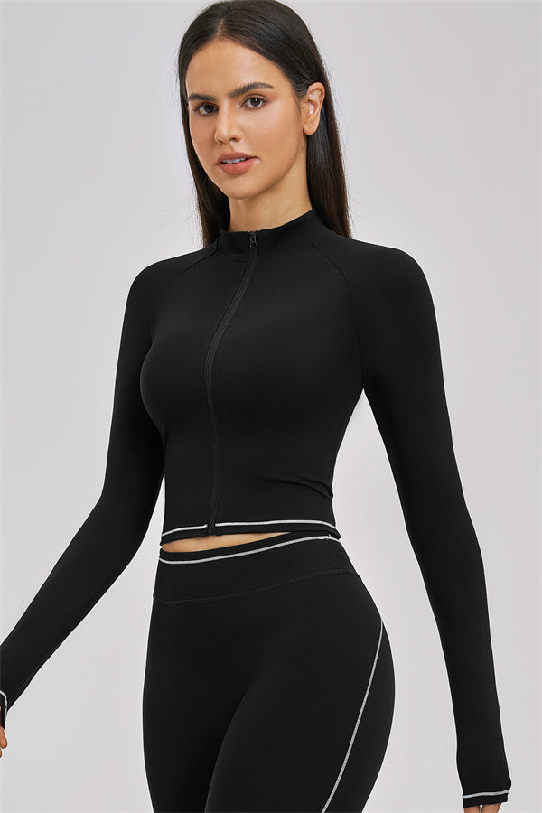 Conjunto de 3 piezas de chaqueta, top corto y pantalón corto Unbound