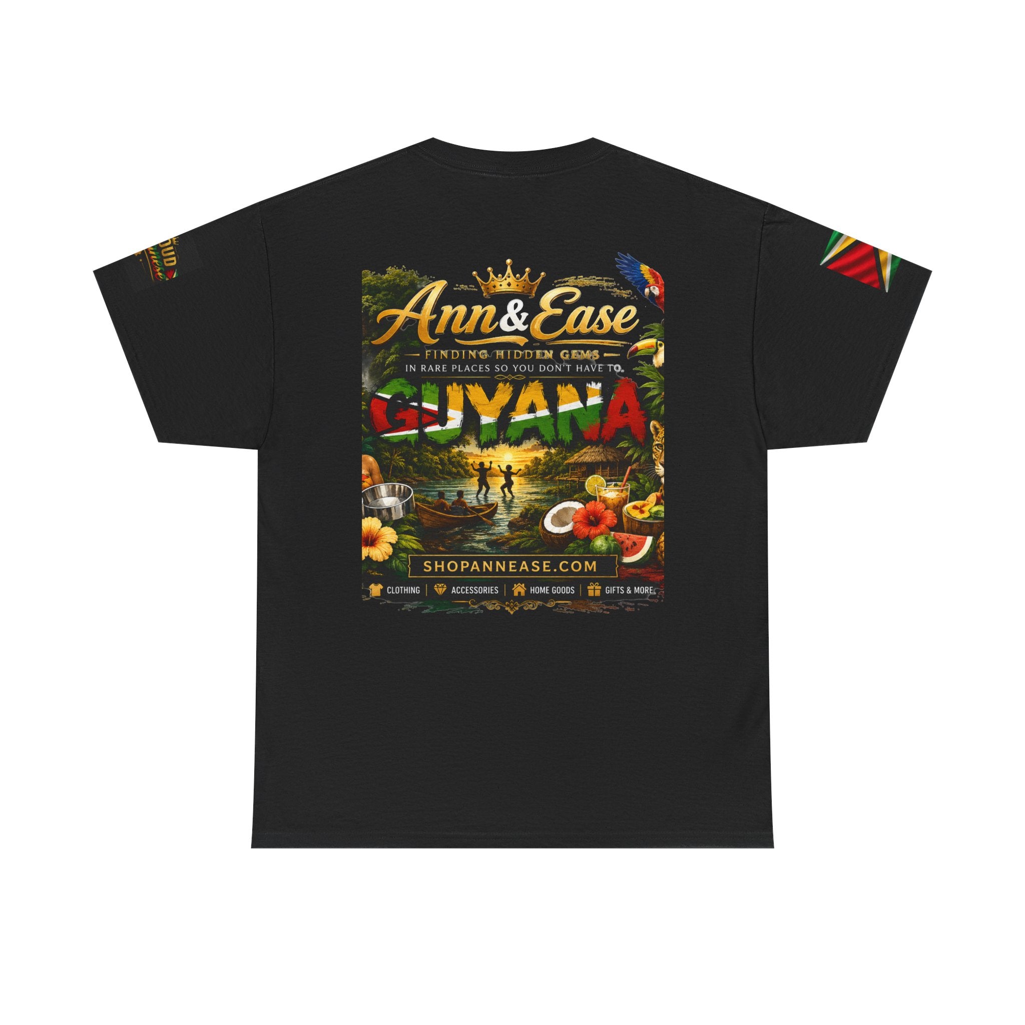 Guyana Travel Tee — Ann & Ease 'Finding Hidden Gems' Caribbean Vacation Shirt