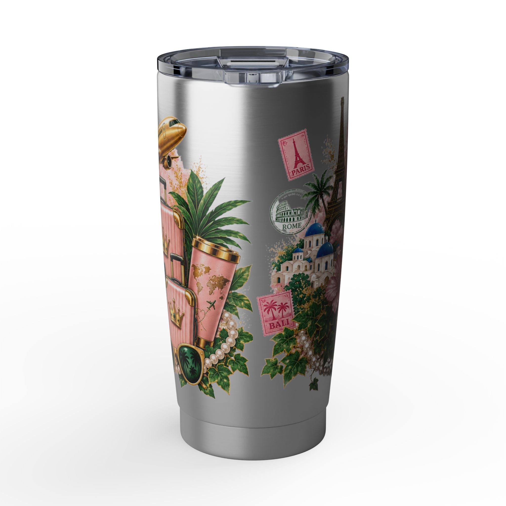 Personalized 'World Tour' 20oz Tumbler — Travel Mom Gift