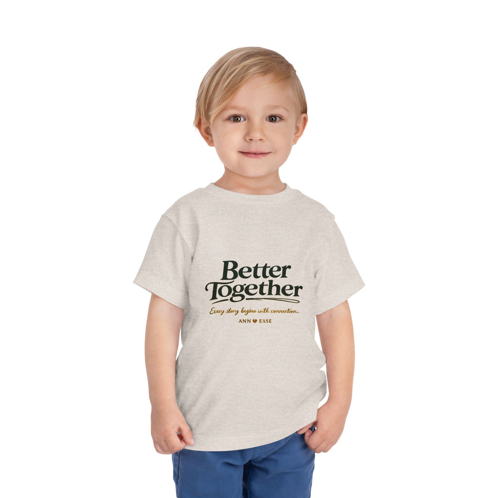 Camiseta para niños pequeños — Diseño "Juntos es mejor" de jardín campestre