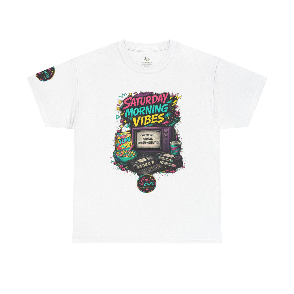 90s Baby Tee — Saturday Morning Vibes Retro Gaming T‑Shirt