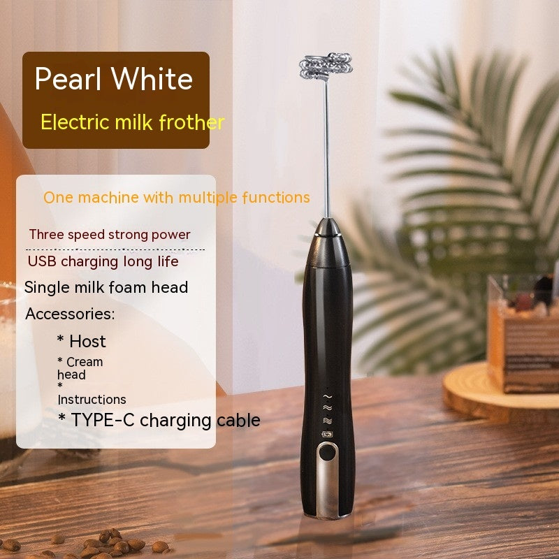 USB Rechargeable Electric Egg Beater & Milk Frother – 3-Speed Wireless Hand Mixer | 3 Colors