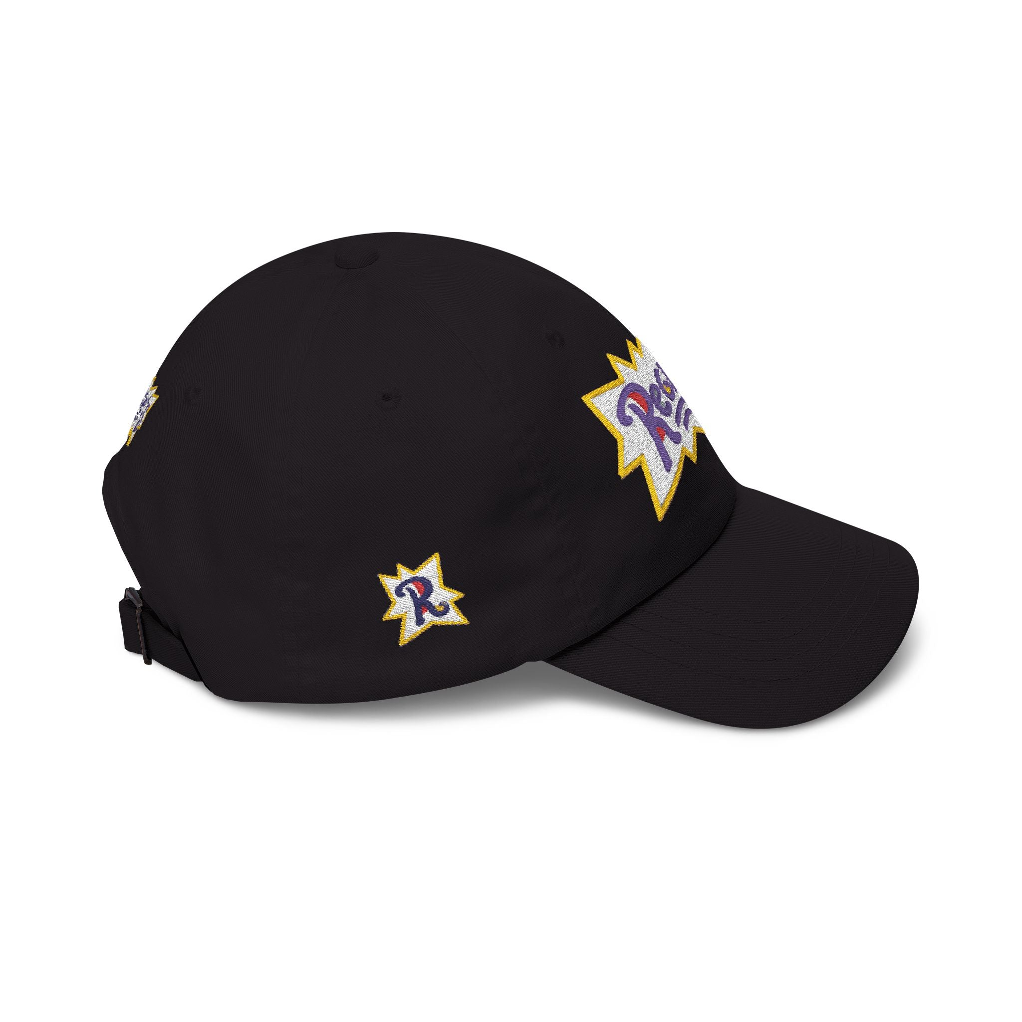 Regrets Embroidered Dad Cap - Retro Funky White Baseball Hat