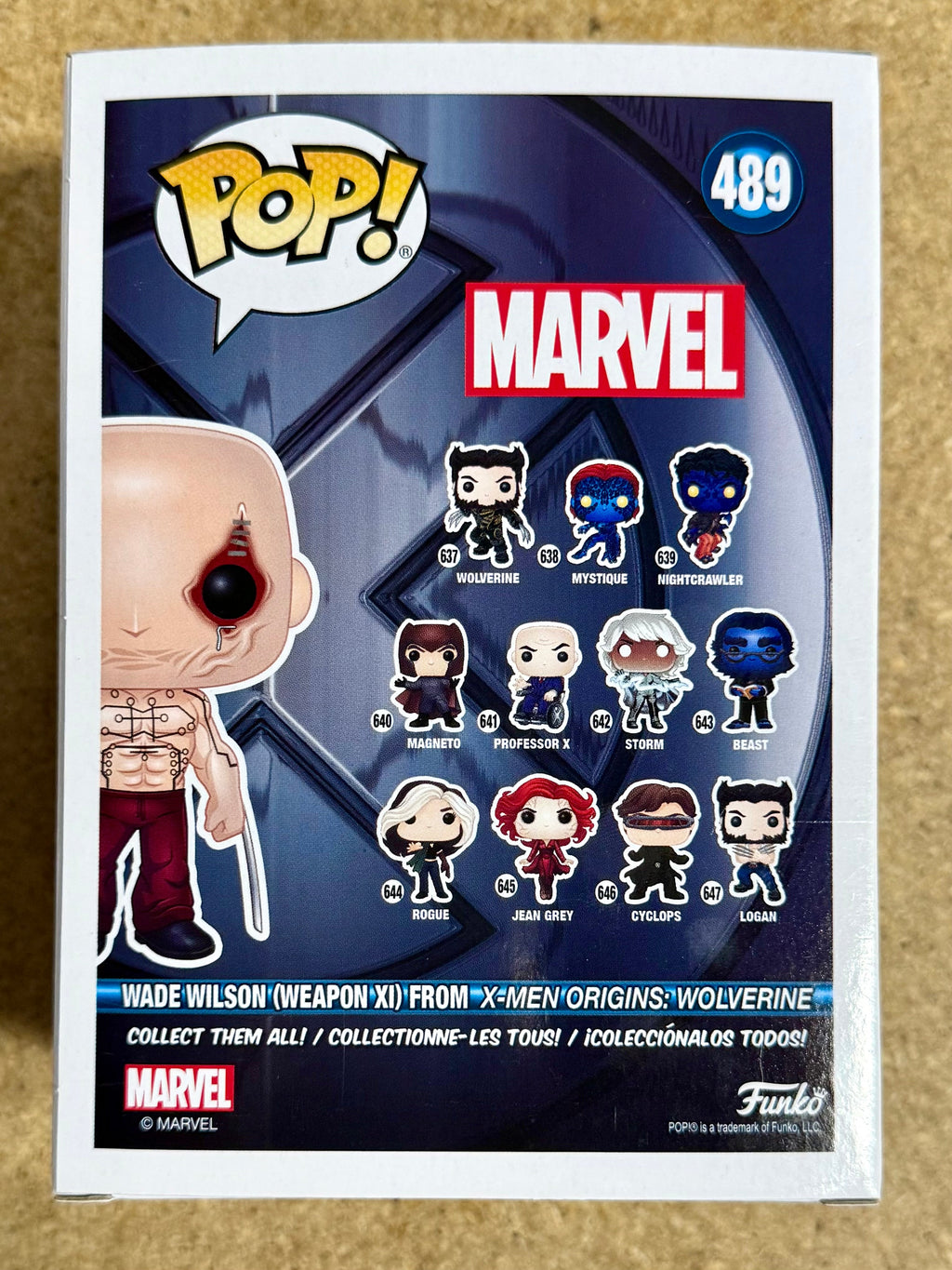 TJ Miller “Weasel” Signed Marvel Wade Wilson (Weapon XI) Funko Pop! #489 SDCC 2021 Vaulted Exclusive JSA COA