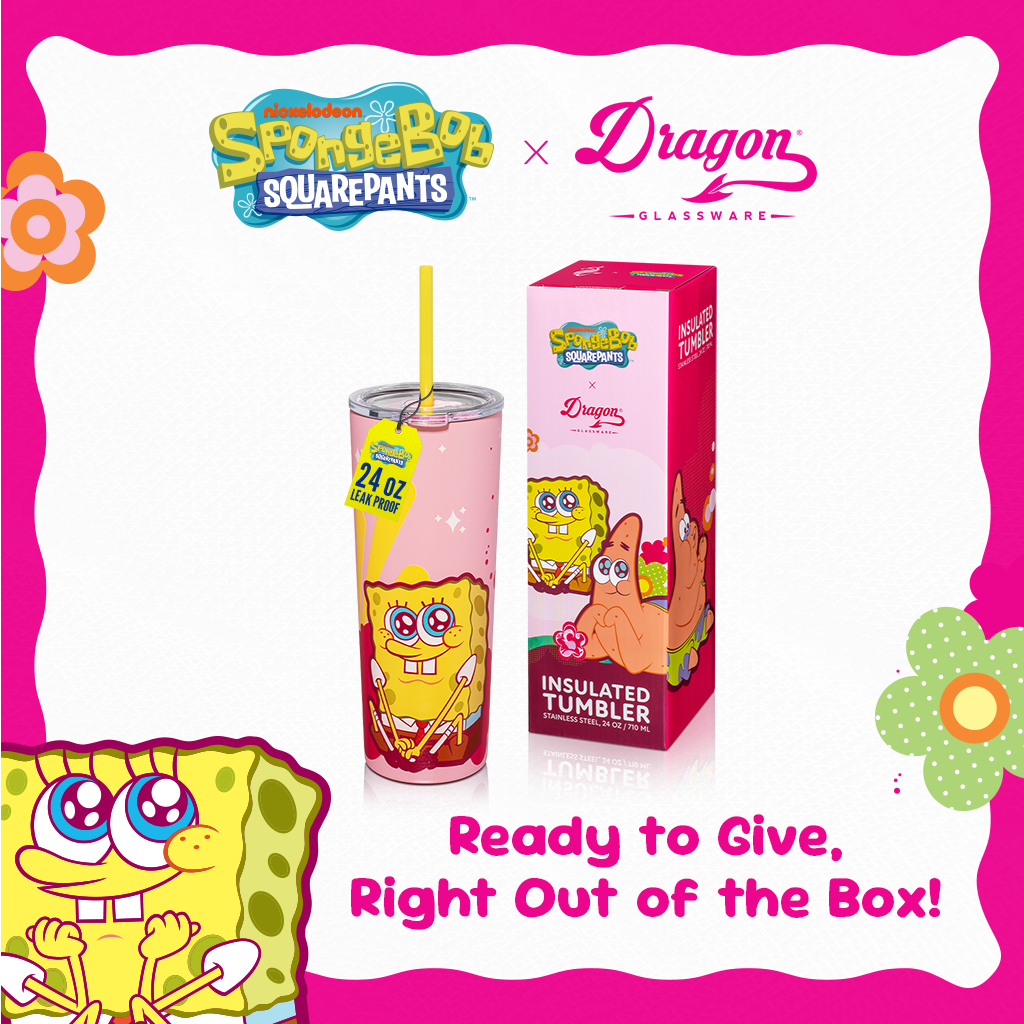 Vaso Rosa de Bob Esponja - 710 ml