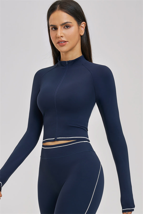 Conjunto de 3 piezas de chaqueta, top corto y pantalón corto Unbound