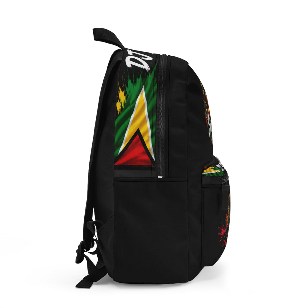 DJ ShaknVybz Reggae-Inspired Backpack — Music DJ Headphones & Soundwave Design
