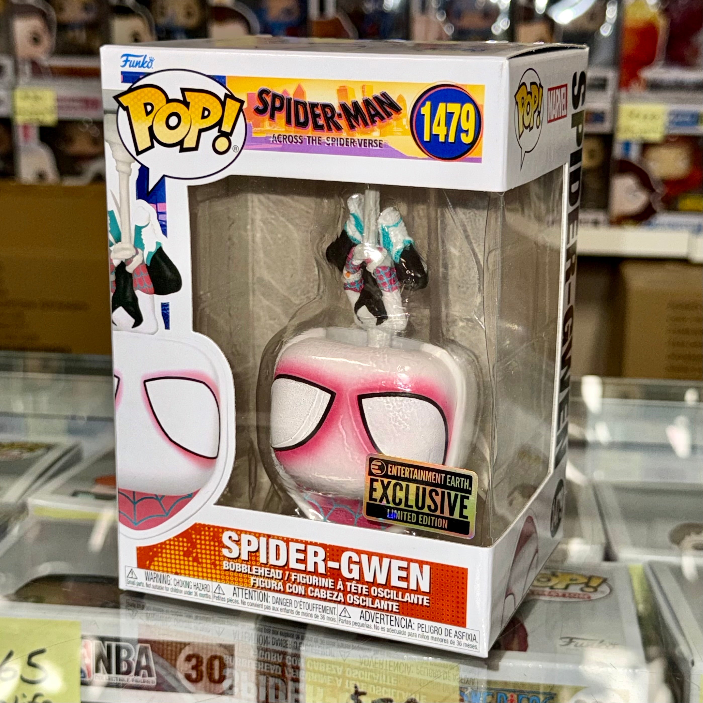 Funko Pop! Marvel Spider-Gwen Colgando #1479 Across The Spider-Verse 2025 Exclusivo