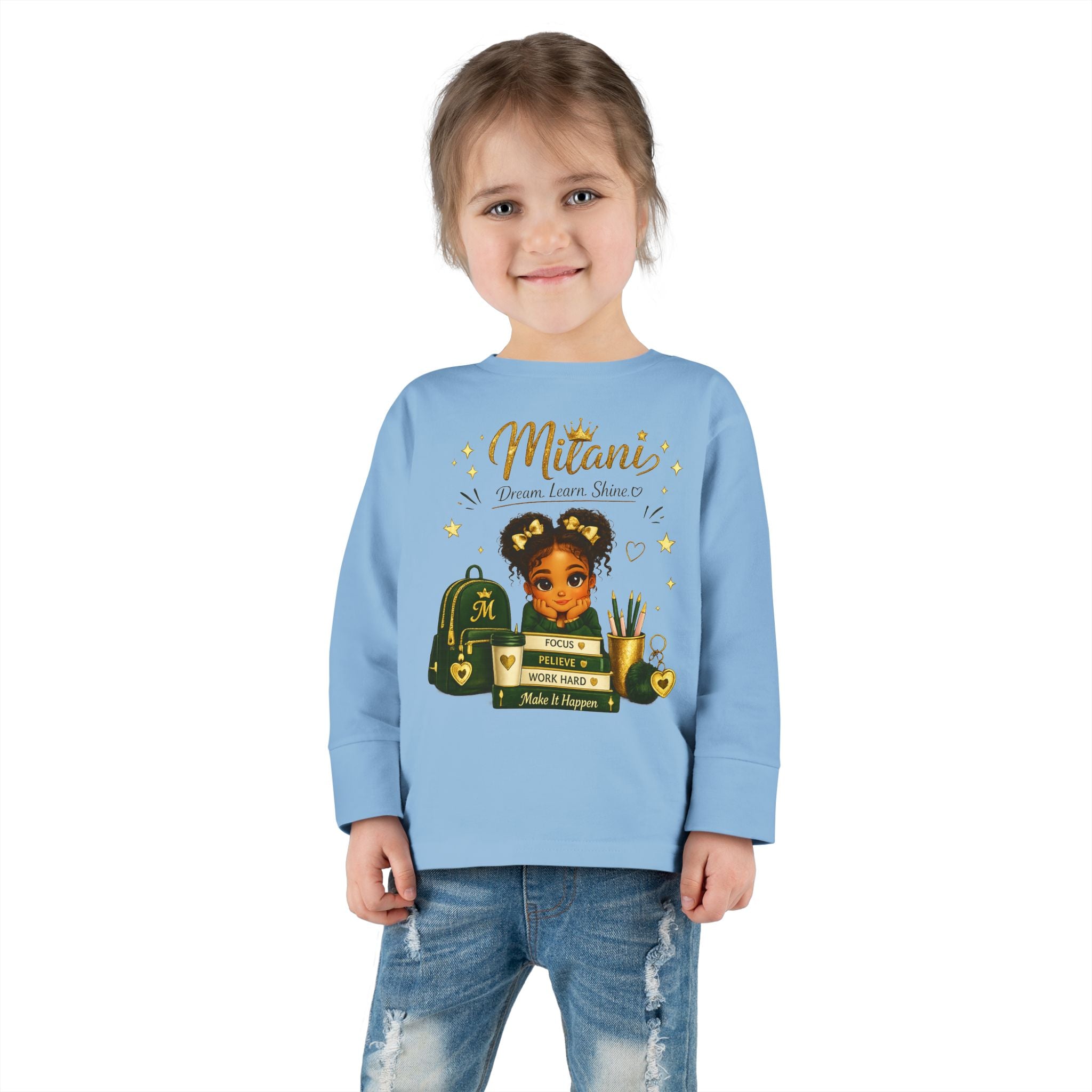 Toddler Tee — 'Future MD' Cute Black Girl Doctor Design