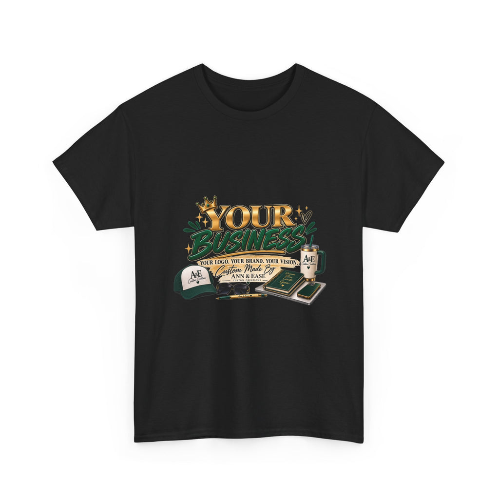 Supporting Small Businesses Tee — "Your Business" Custom Promo Shirt