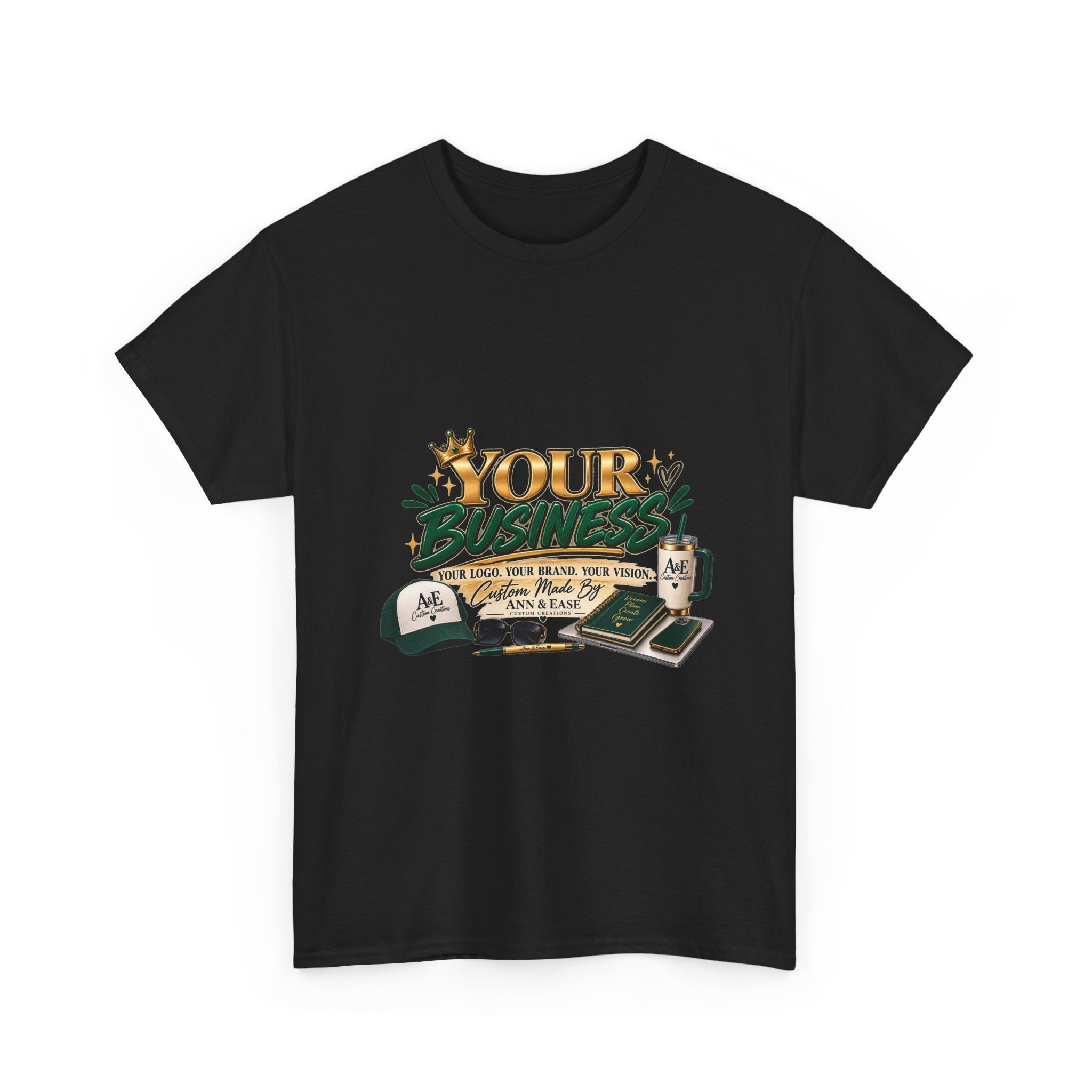 Supporting Small Businesses Tee — "Your Business" Custom Promo Shirt