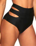 Adore Me Traje de baño de mujer Bikini de cintura alta - Negro, Mediano