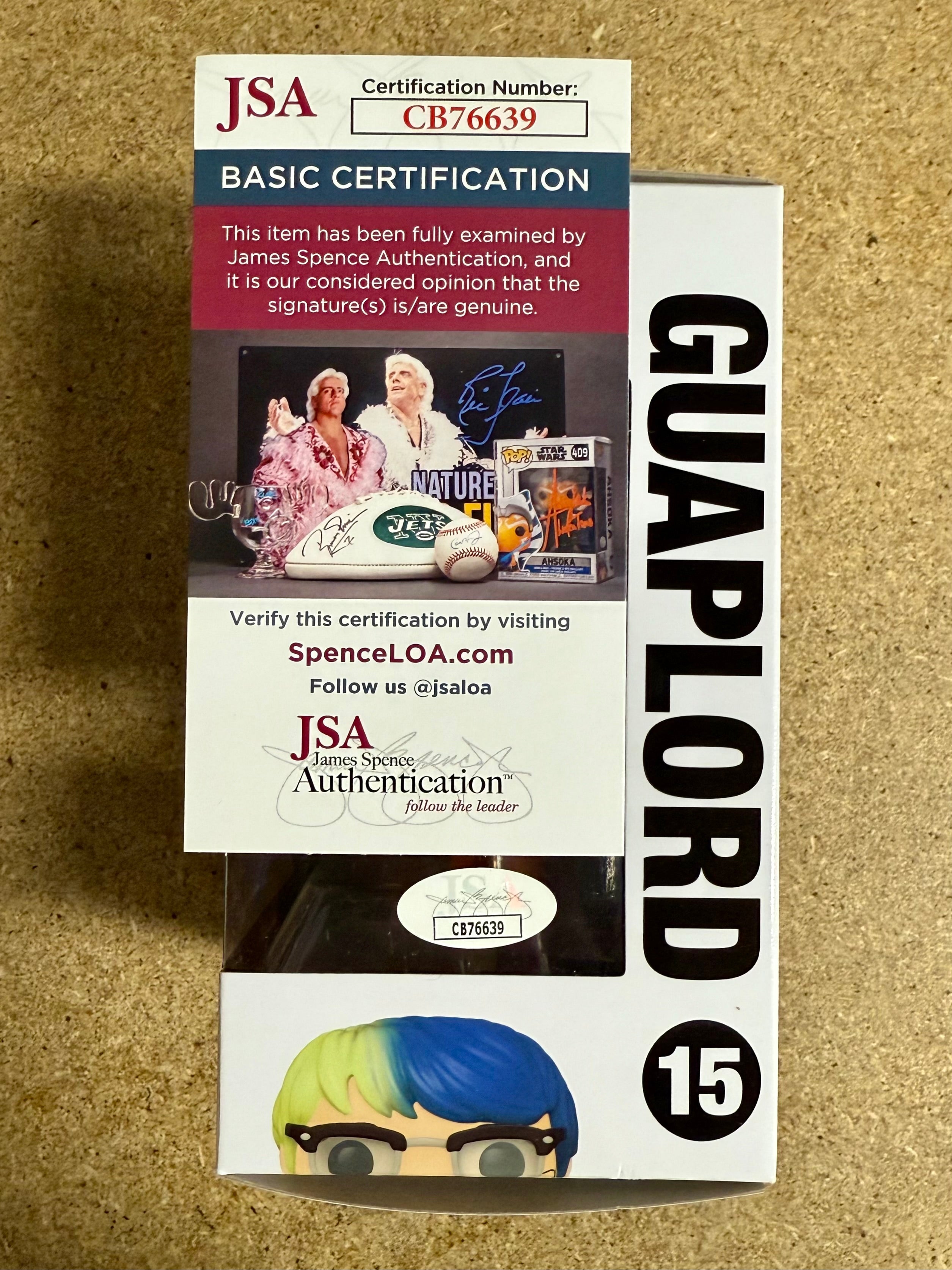 Pete Davidson autografió Funko Pop! #15 de SNL Saturday Night Live Guaplord con COA de JSA