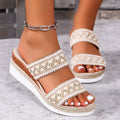 Women's Woven Wedge Sandals