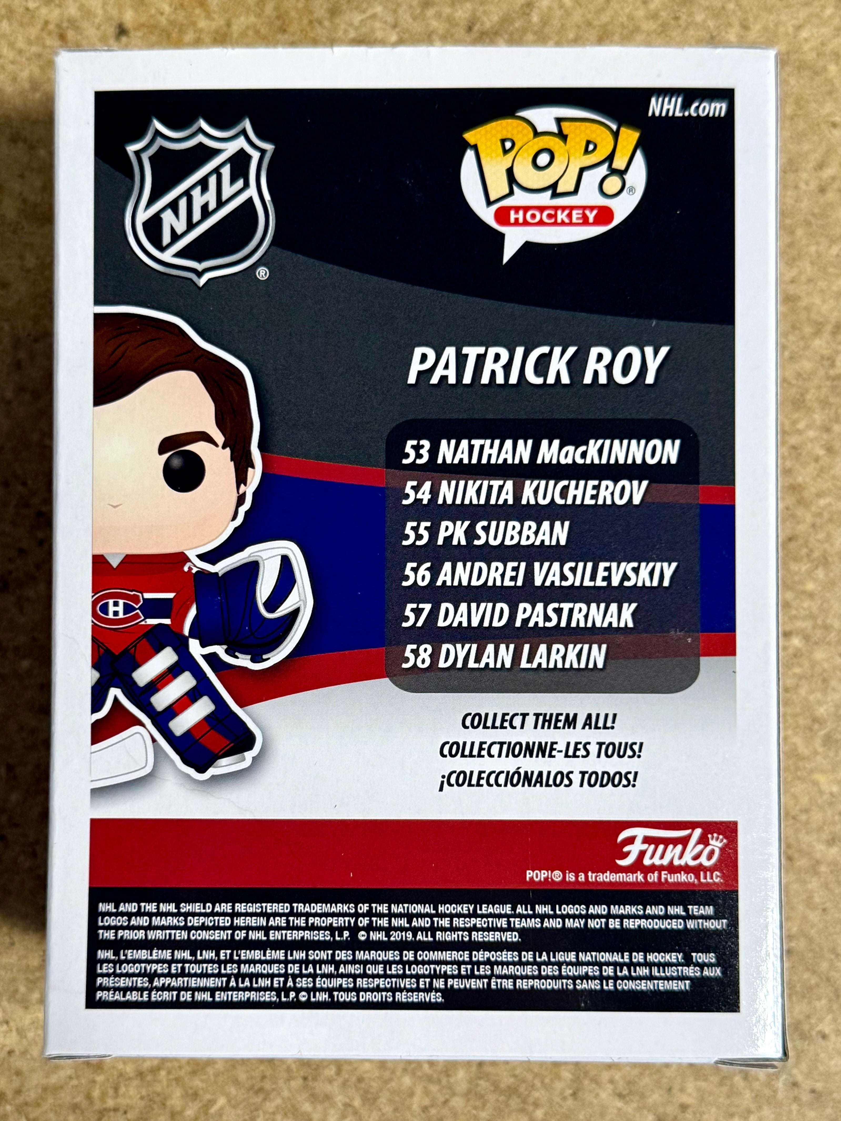Funko Pop! Exclusivo #48 de Patrick Roy de los Montreal Canadiens de la NHL Autografiado con COA de JSA