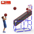 Juego de Baloncesto para Niños con 2 Pelotas Canasta de Baloncesto de Altura Ajustable Juego de Arcade Juguetes para Interiores y Exteriores para Niños y Niñas de 3 a 12 Años