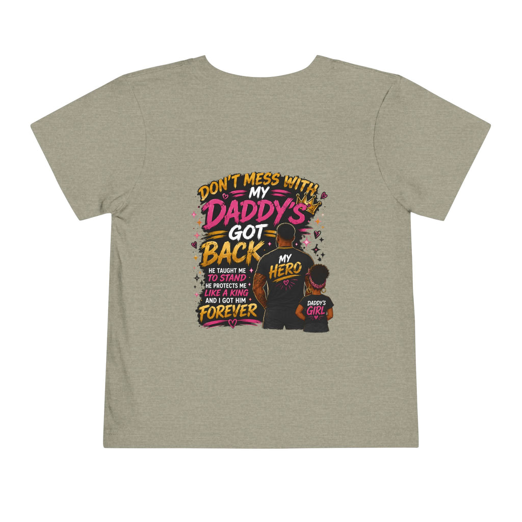 Toddler Tee — "Protected by My Daddy" Daddy’s Girl Graphic Shirt