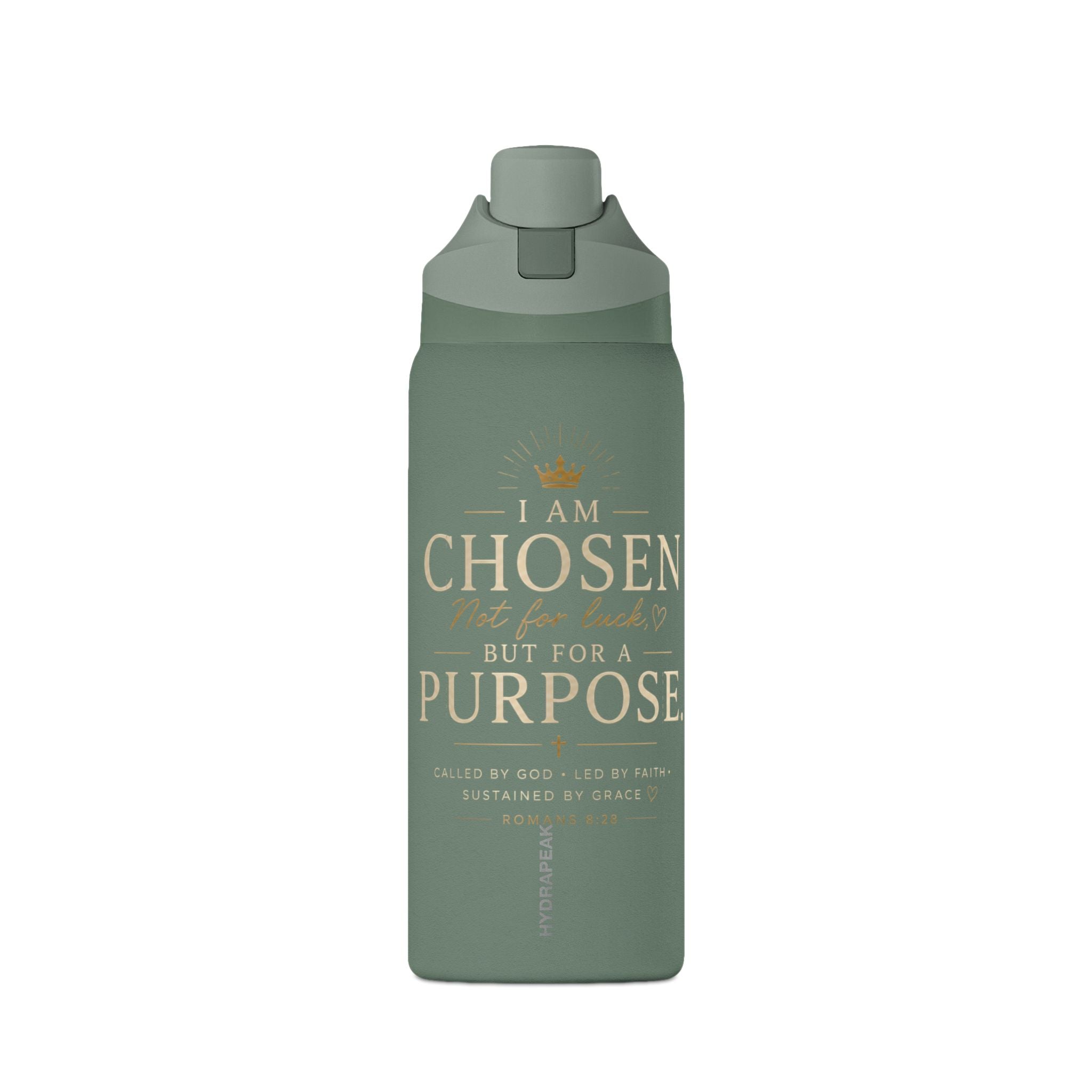 Insulated Water Bottle — "I Am Chosen for a Purpose" Inspirational 32oz