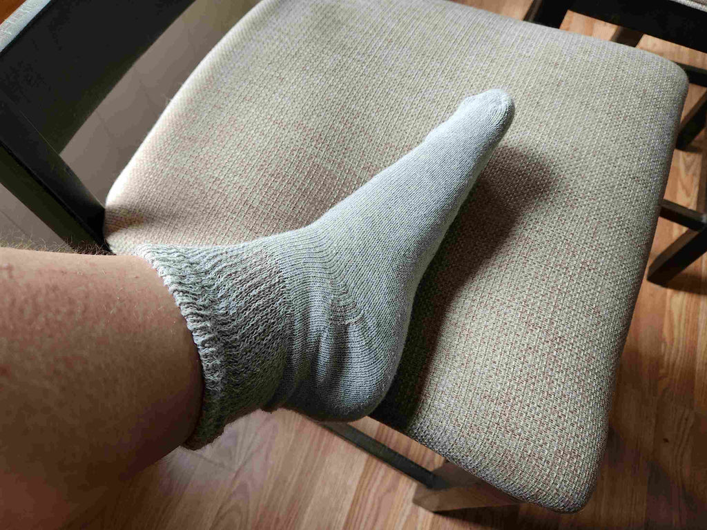Calcetines tobilleros de algodón para diabéticos de hombre (6 pares)