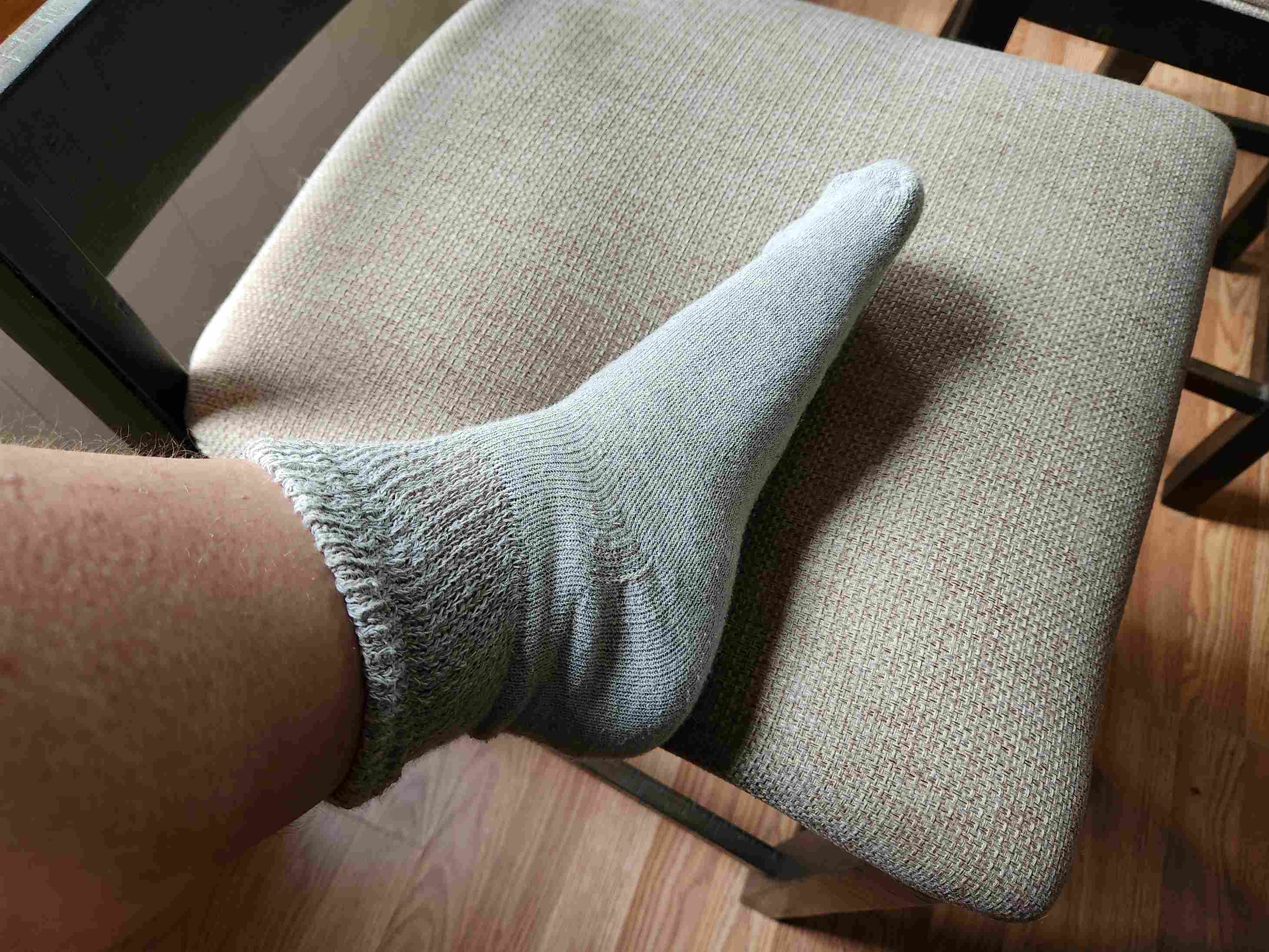 Calcetines tobilleros de algodón para diabéticos de hombre (6 pares)