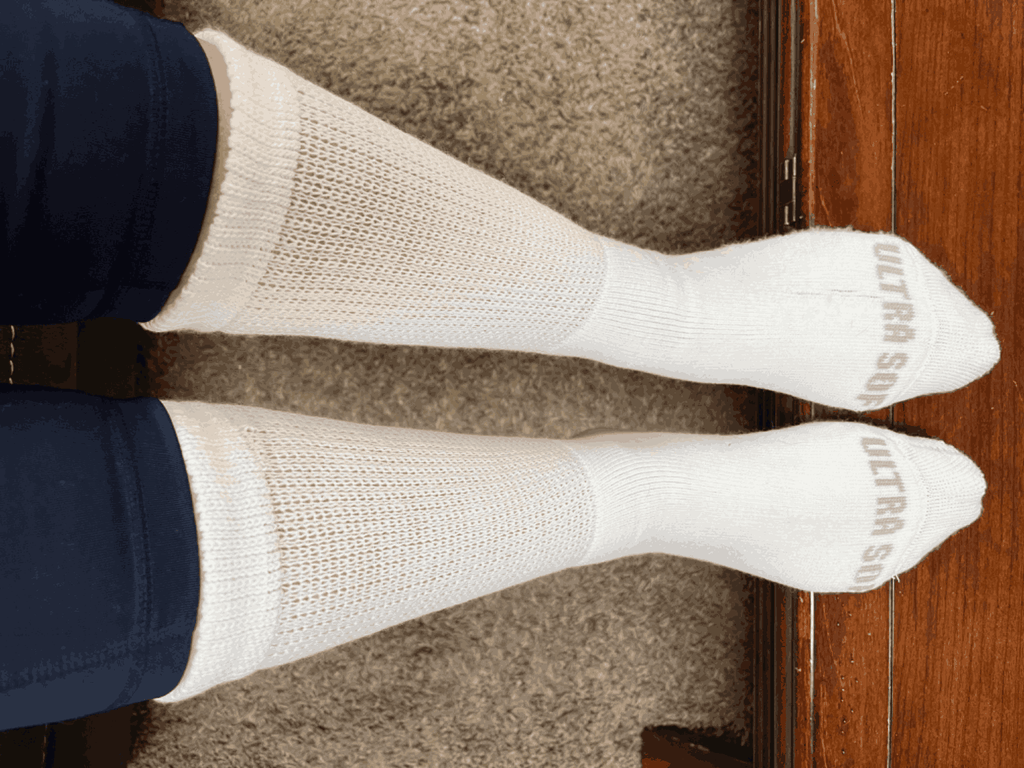 Calcetines Diabéticos Ultra Suaves a Media Pantorrilla para Hombre (4 Pares)