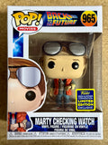 Funko Pop! Movies Marty McFly Checking Watch #965 Back to The Future SDCC 2020 Summer Con Exclusive