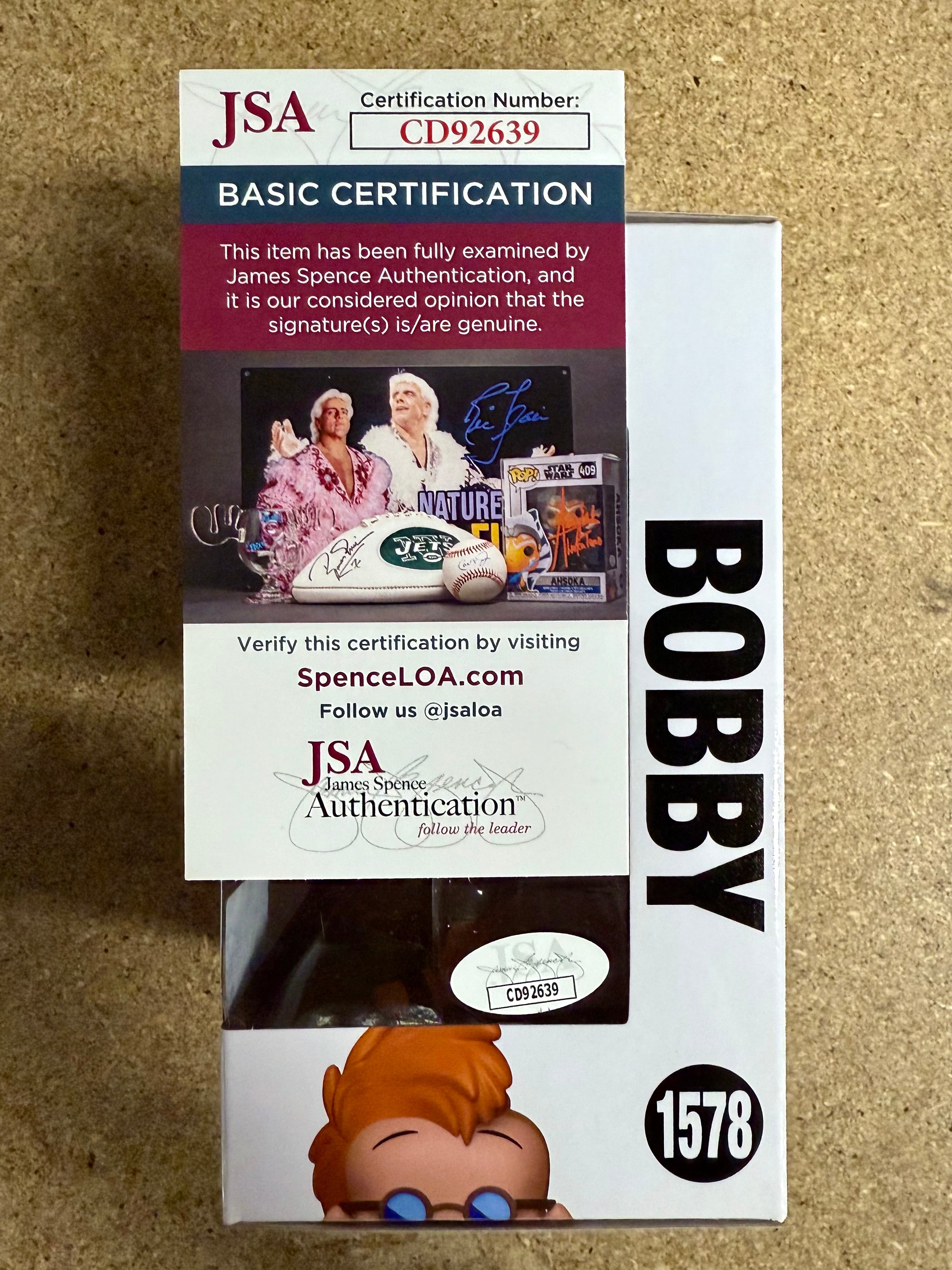 Pauly Shore firmó Funko Pop! de Bobby Zimmeruski de A Goofy Movie #1578 Exclusivo con COA de JSA