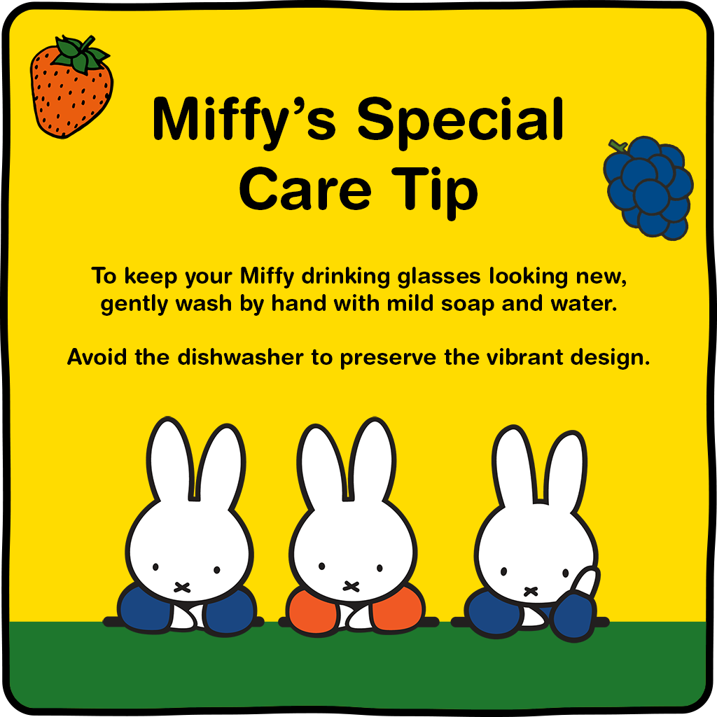 Miffy Double Wall Drinking Glasses - 8 oz