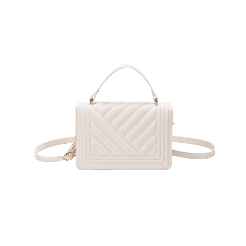 Bolsos deslumbrantes para mujer, bolsos cruzados con cadena de piel sintética, bolso de hombro femenino a la moda, bolsos de mano para dama, bolso de mensajero simple, bolso portátil para mujer de estilo occidental con sangría informal