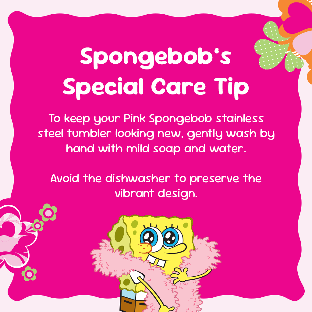 Vaso Rosa de Bob Esponja - 710 ml