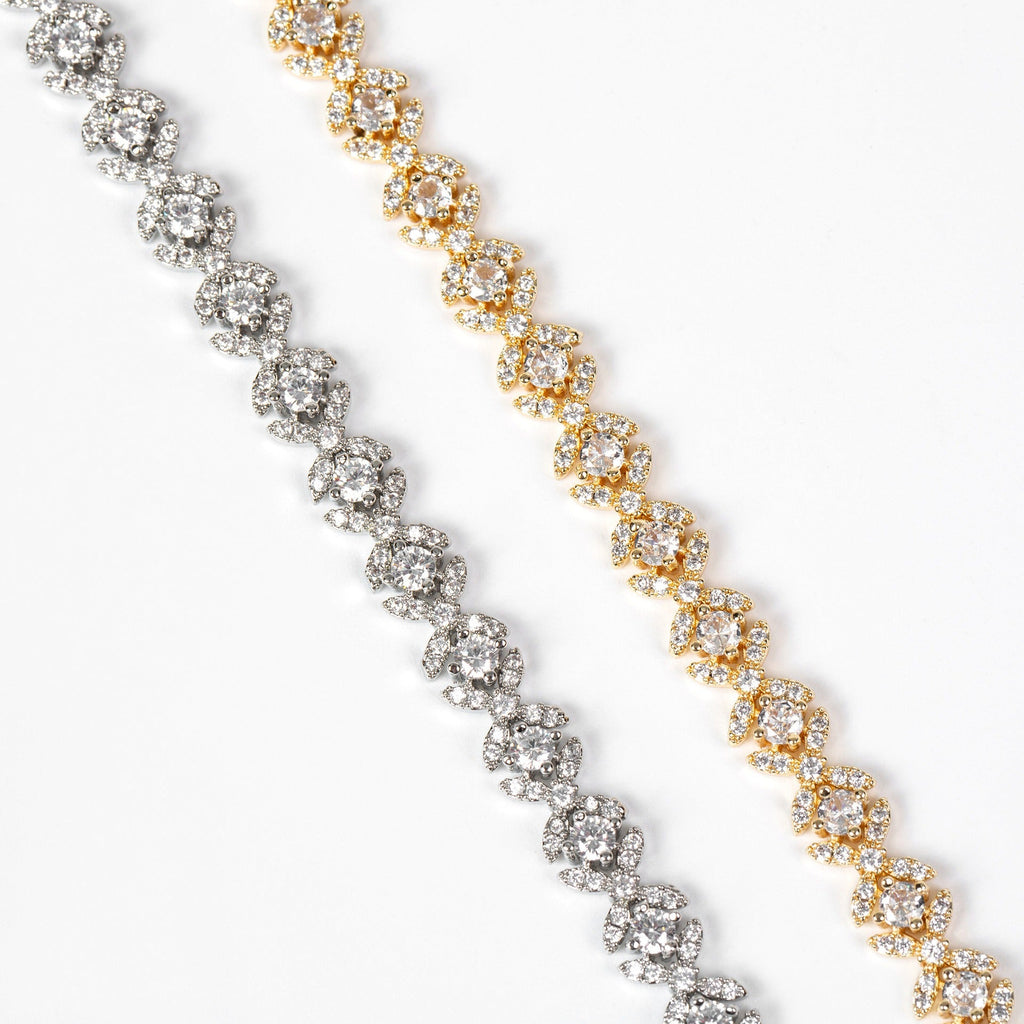 Small Cross Cubic Zirconia Bracelet