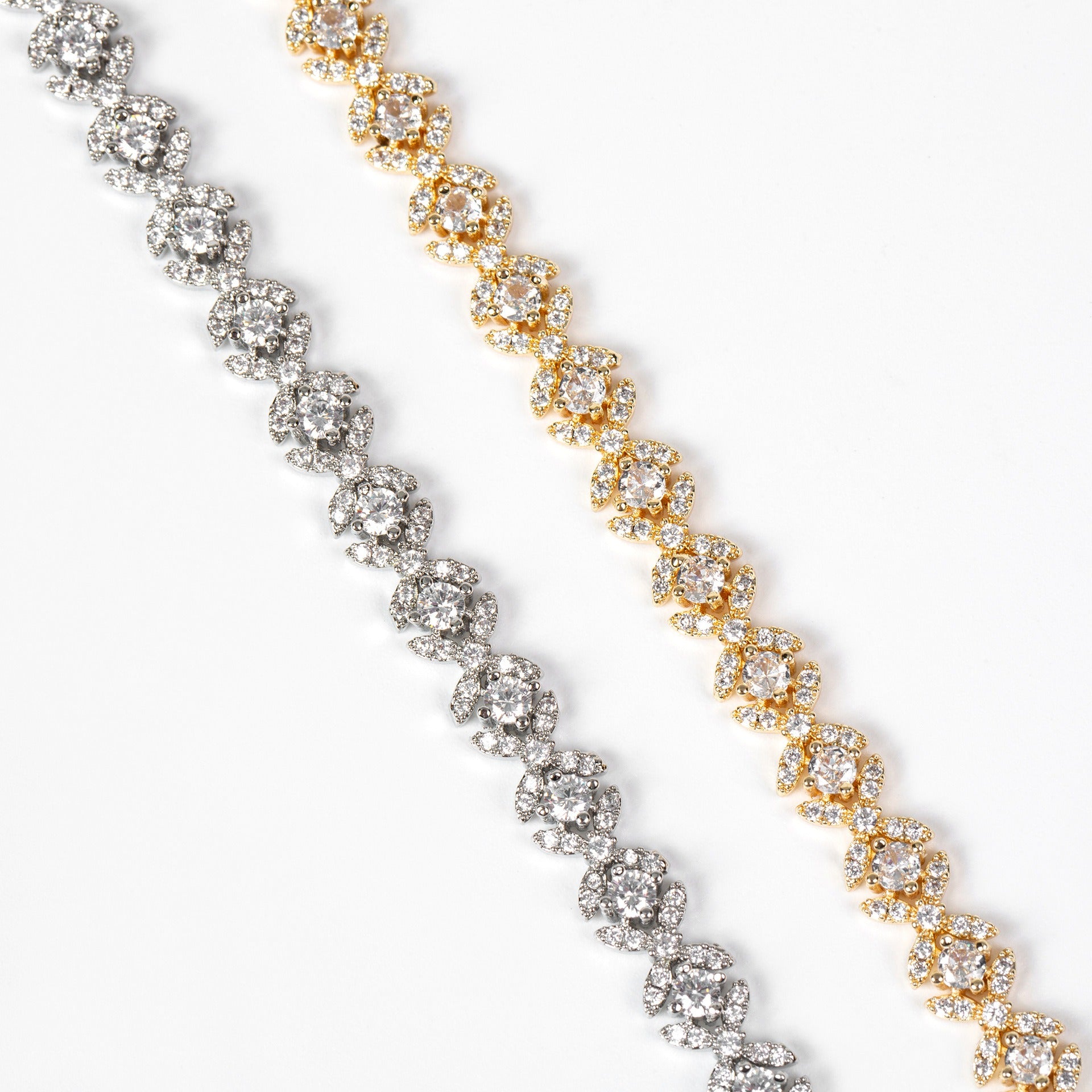 Small Cross Cubic Zirconia Bracelet