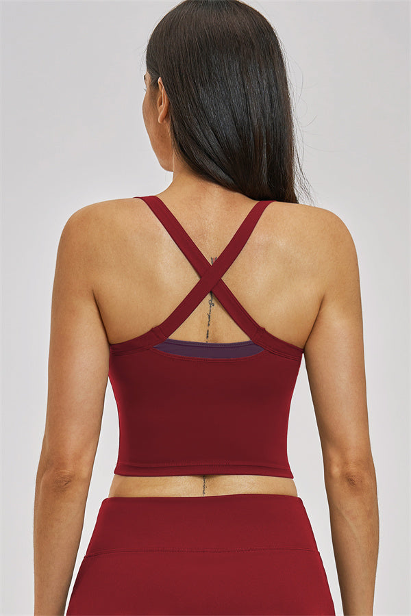 Conjunto de 2 piezas de camiseta de tirantes y leggings Seraphine