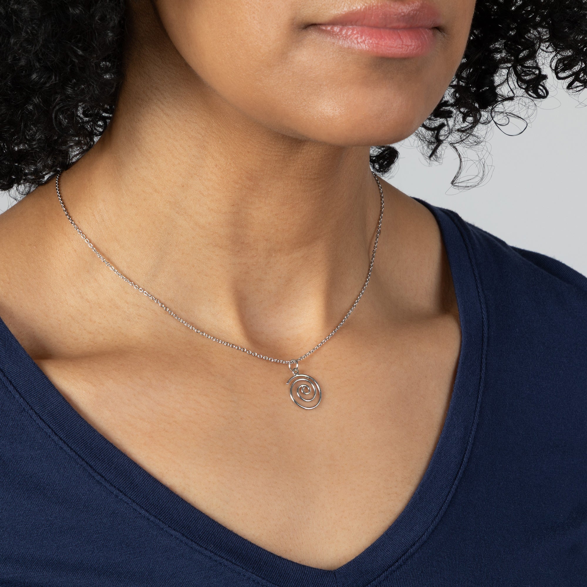 Mindfully Living Pewter Necklace