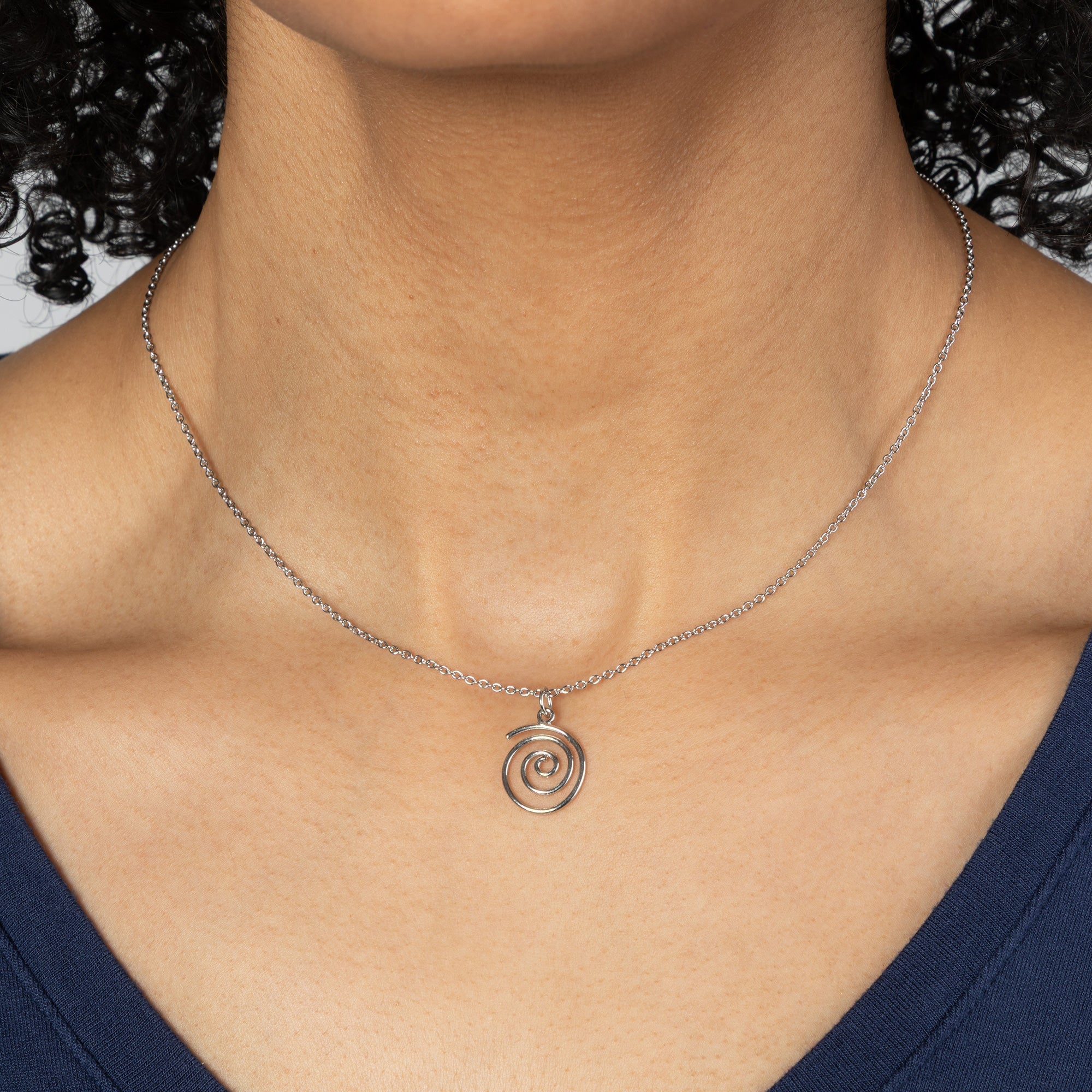 Mindfully Living Pewter Necklace