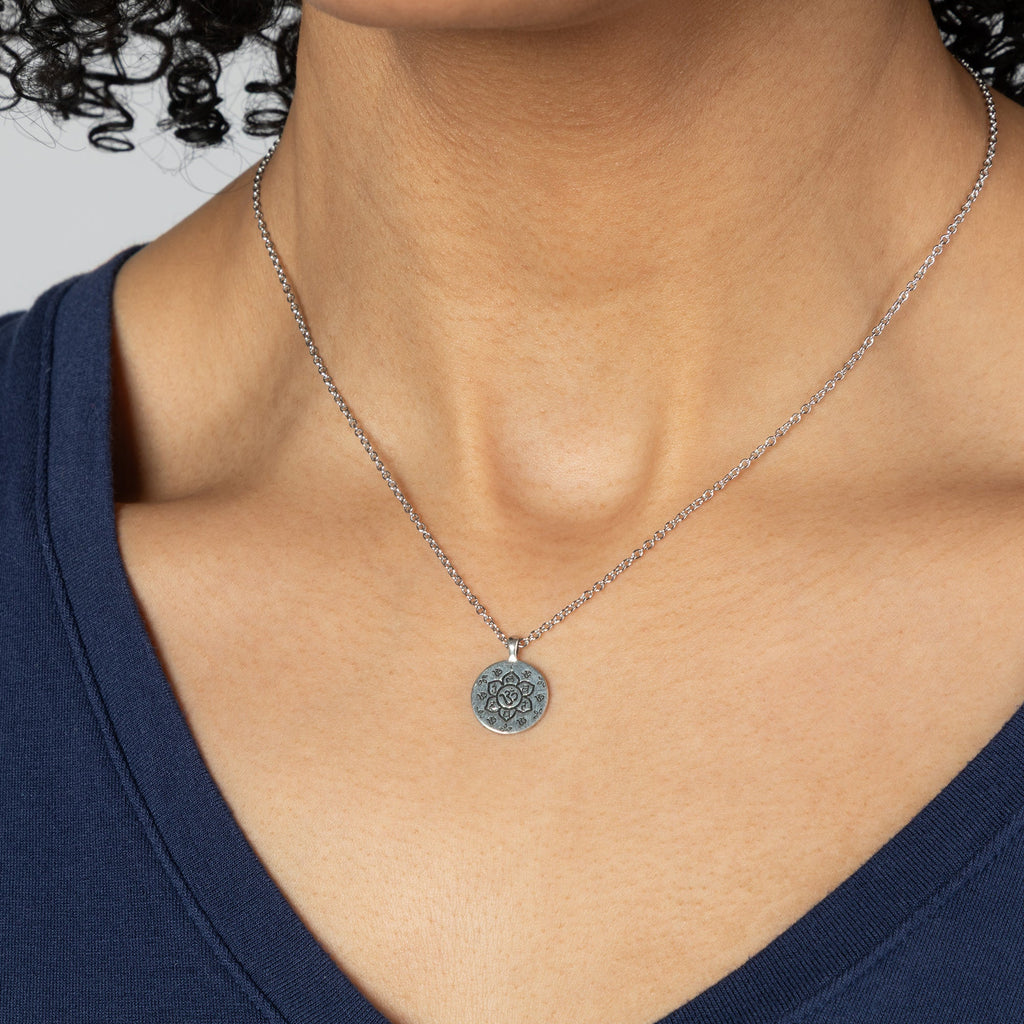 Mindfully Living Pewter Necklace