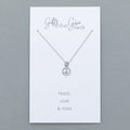 Mindfully Living Pewter Necklace