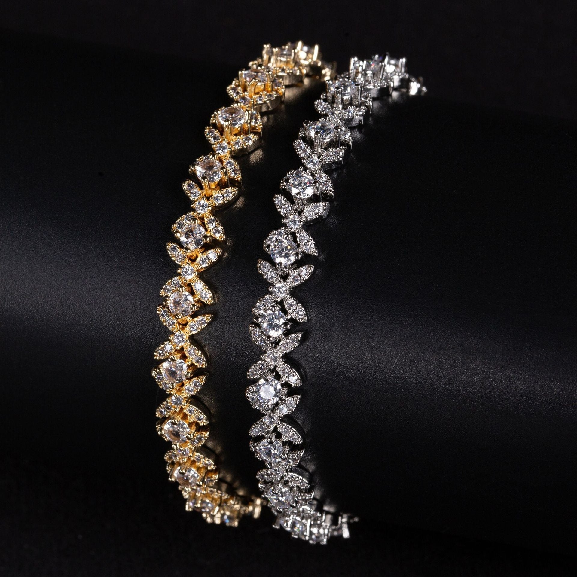Small Cross Cubic Zirconia Bracelet