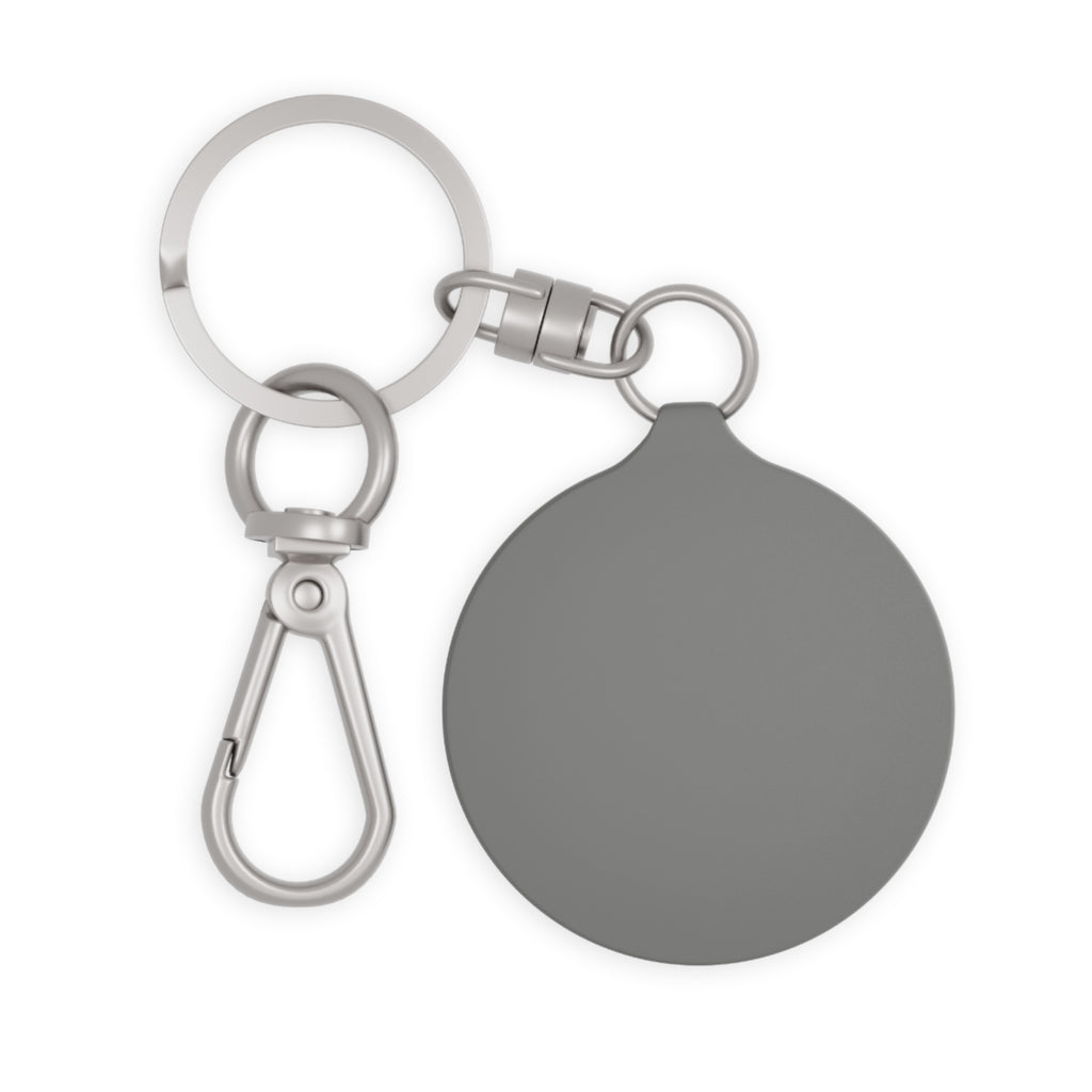 Keyring Tag - "MOM The Heart of Our Family" Floral Crowned Mom Keychain
