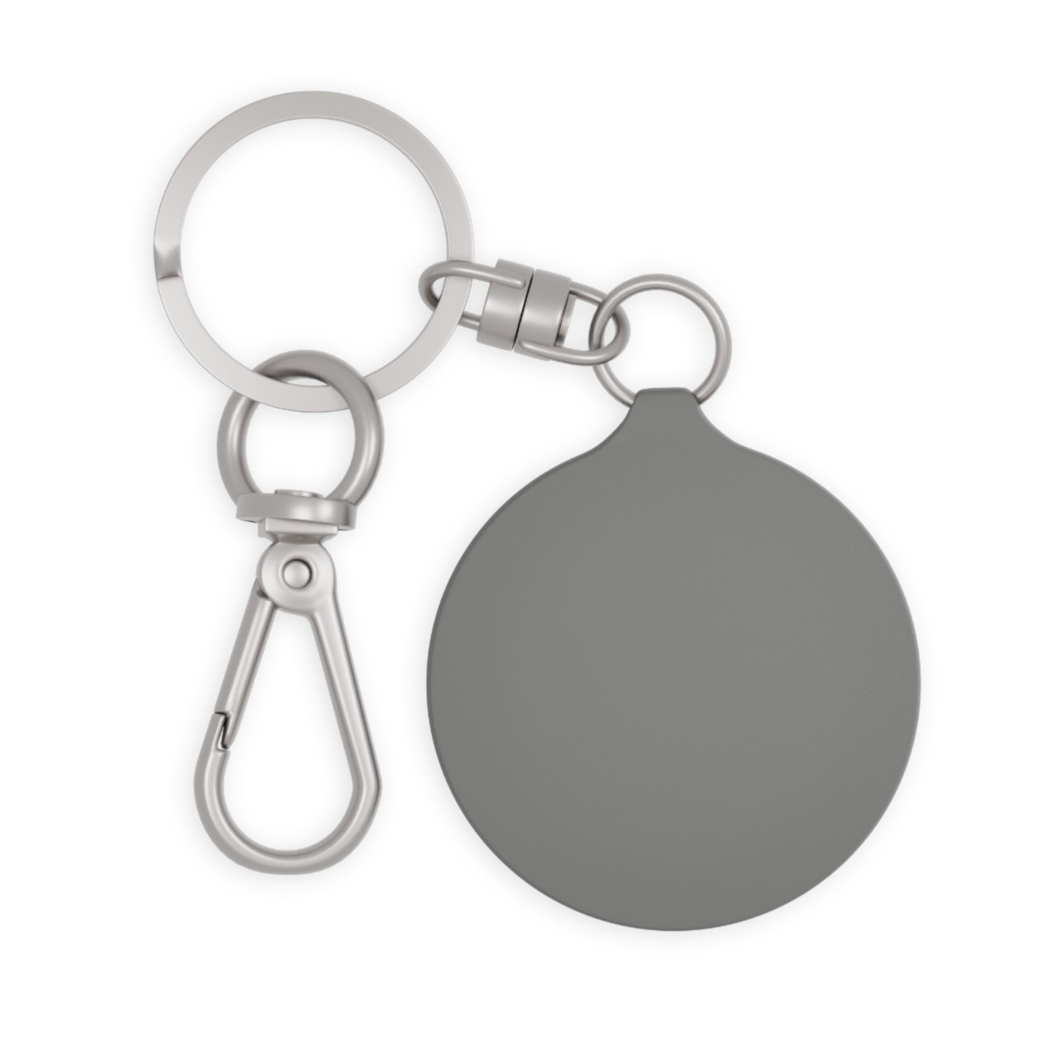 Keyring Tag - "MOM The Heart of Our Family" Floral Crowned Mom Keychain