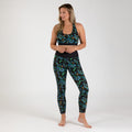 Conjunto de sujetador deportivo racerback y leggings