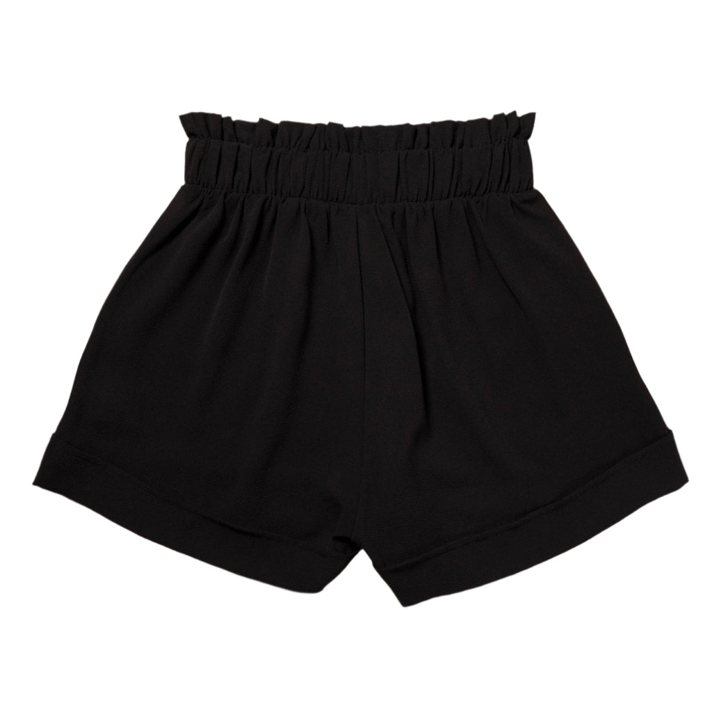 High-Waist Ruffle Top Cuff Shorts
