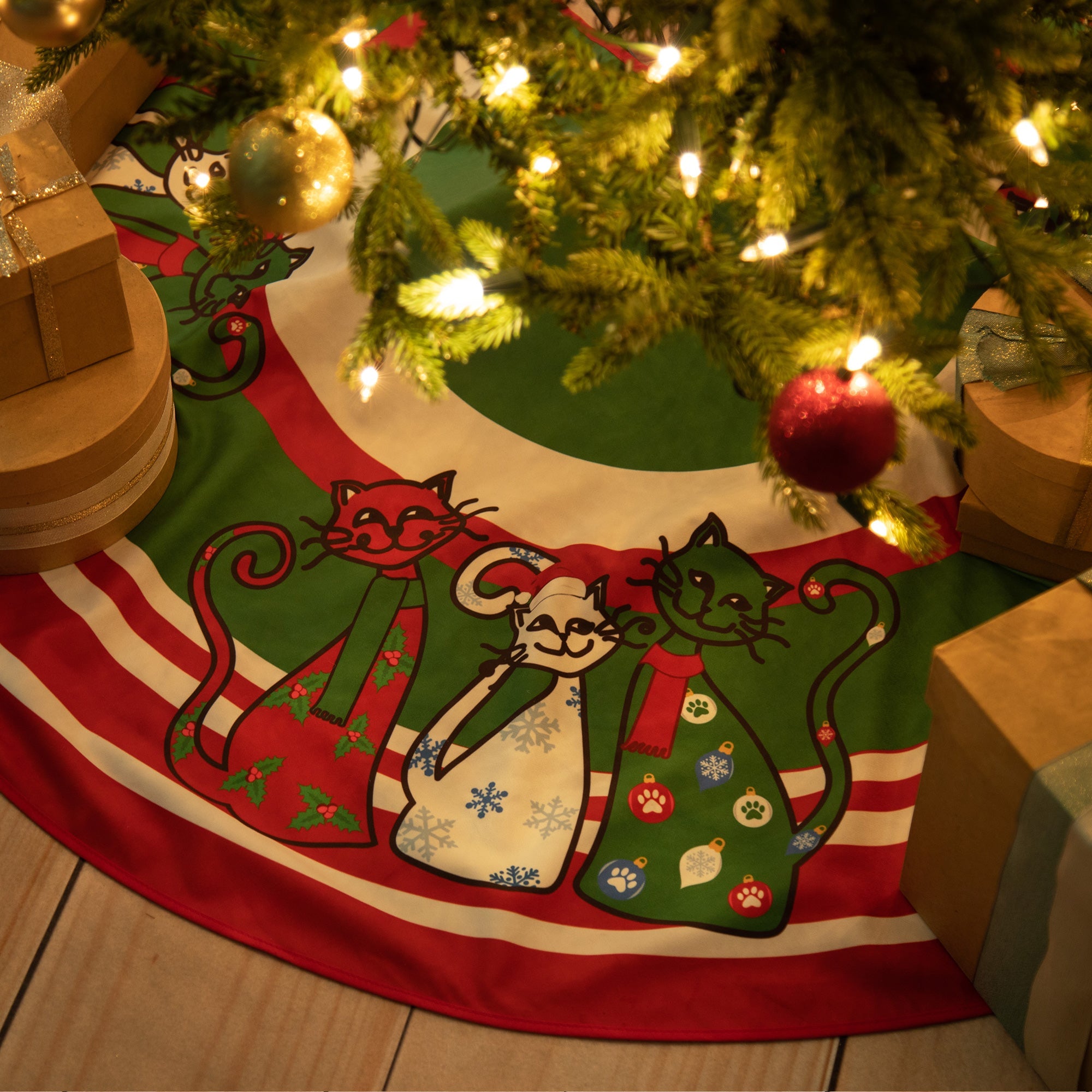Falda para árbol de Navidad Pets & Paws
