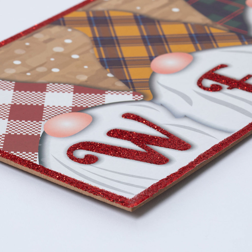 Glitter Gnome Holiday Sign